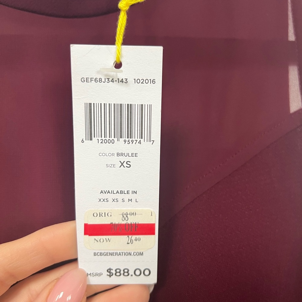 BCBGeneration Dress, burgundy - Picture 4 of 4